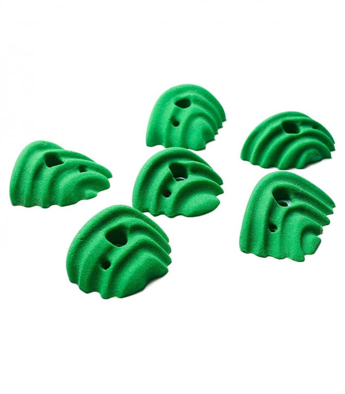 Klettergriffe Muscheln – 6er-Pack mit Sandsteintextur