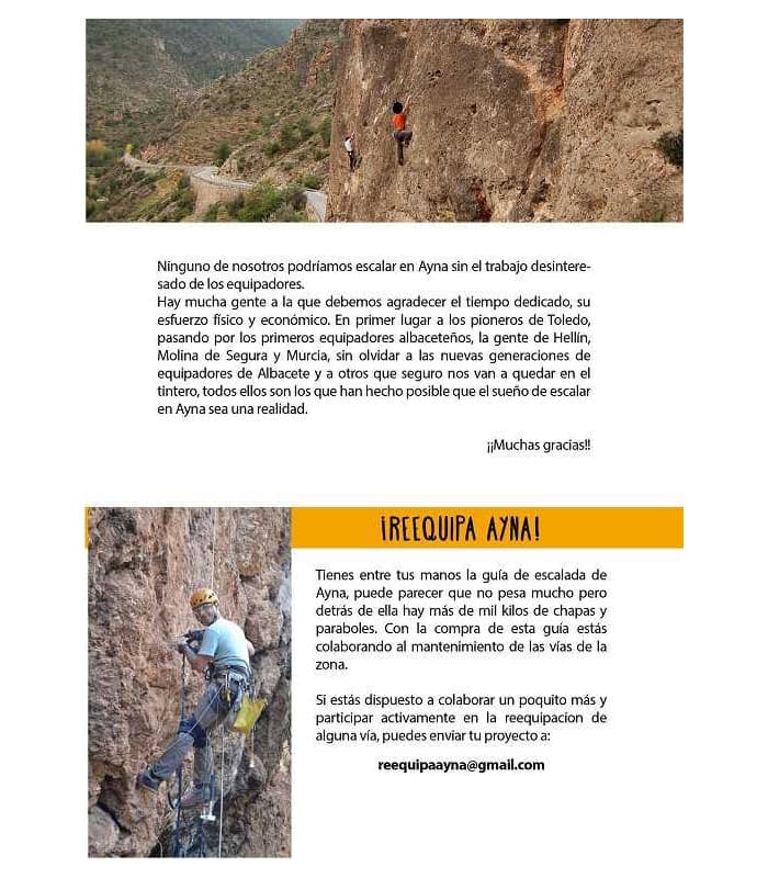 Guia de escalada Ayna